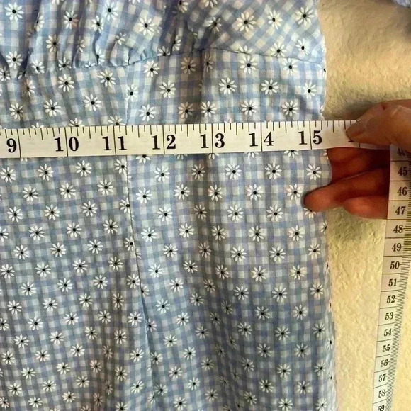 Blue and White  daisy Altard State dress M - Picture 6 of 6